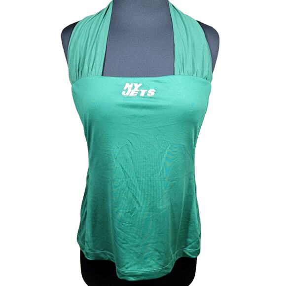 New York Jets NFL Green Tank Top Size XL with Built in Bra - Picture 1 of 5